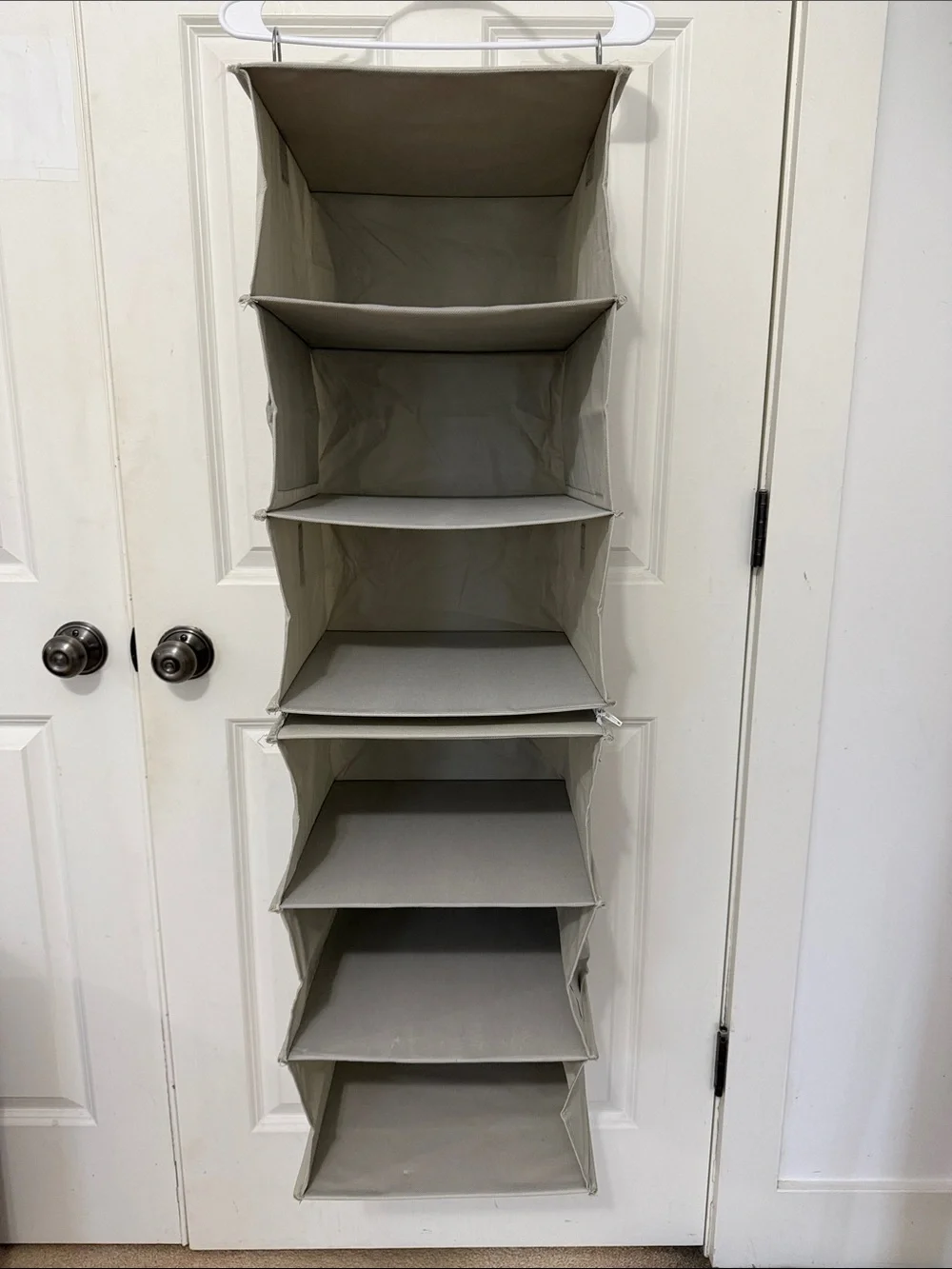 Brightroom 6 Shelf Hanging Fabric Storage Organizer - 6-Tier Fabric NWOT